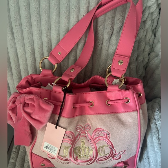 Juicy Couture Pink terry cloth daydreamer Handbag - Picture 1 of 6